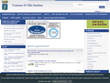 Tablet Screenshot of comune.villasantina.ud.it